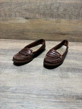 Sperry Brown Leather Loafers Women's Size 8.5
